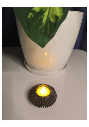 Tealight Mumluk Siyah