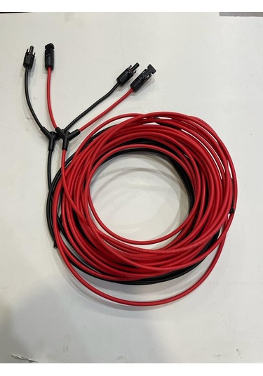 10+10 METRE 2 Lİ MC4 SOLAR KONNEKTÖR 2 İN 1 KABLOLU PARALELLEME