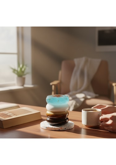 Borosilikat Bardak Bubble Cup Şeffaf