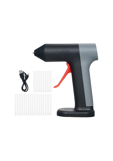 Geeksen 3.7v Sıcak Eriyik Tutkal Makinesi Seti 30 Saniye Hızlı Ön Isıtmalı Mini Tutkal M Silikon Tabancası