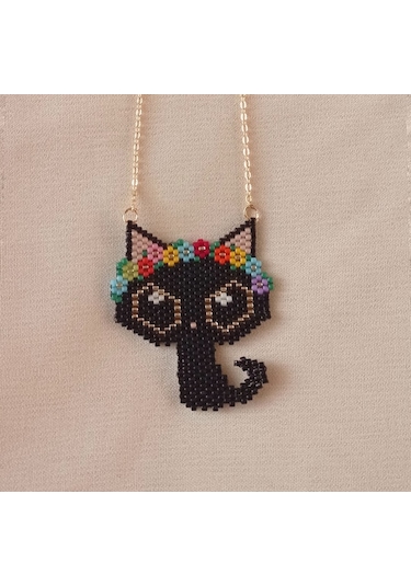 Kedi Kolye Gümüş