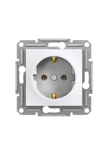 Schneider EPH2970121 Asfora Topraklı Priz Çerçevesiz Beyaz