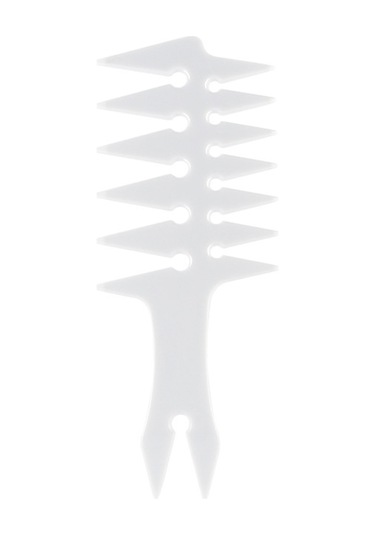 Vkemall Erkekler İçin Vintage Yağlı Saç Stili Oluşturucu Çift Taraflı Dokulu Saç Tarakası - Pp Malzeme Antistatik Dayanıklı