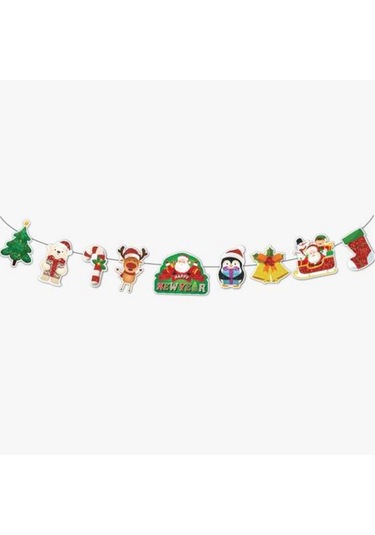 Dekoratif Simli Banner Yılbaşı New Year