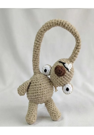 Amigurumi Buz Devri Sid Oyuncak Açık Gri