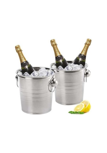 Maoyaya Ve Ve Soğutucu, Şarap Parti, Paket Metal Mekan Litre Küveti, Kulplu Kullanımı Kovası, Kovası, Kapalı İçin İçin İçecek İçecek Harika Galvanizli Dış Çelik Buz Buz Barbekü Bar, 3 2 Zw Çelik