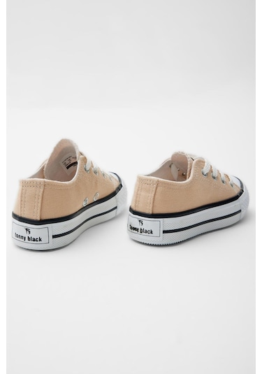 Rahat Kalıp Bağcıklı Çocuk Unisex Bej Spor Ayakkabı Tbh1460 Bej