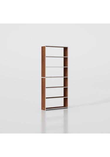 Kenzlife Kitaplık Süper Ga 180 80 19 Cvz 6 Katlı Tek Bölme Çift Bölme Opsiyonlu Ofis Mutfak Banyo Dolabı Arkalıksız