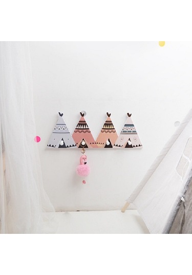 Sones Yaratıcı Dekoratif Palto Askısı Karikatür Hayvan Askısı Delme Palto Askısı Çadır Diğer