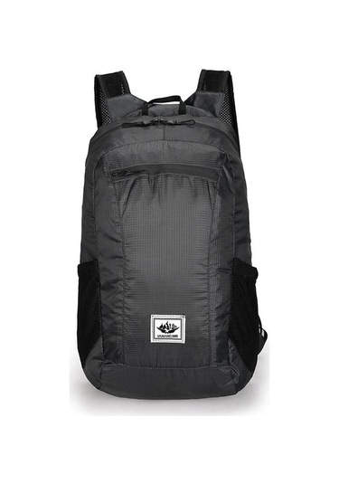 Siyah Katlanabilir Su Geçirmez Nefes Alabilir Yürüyüş Sırt Çantası Bisiklet Sırt Çantası Çantaları Unisex Seyahat Yürüyüş