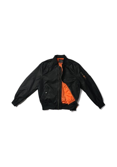 Edwardest Hava Kuvvetleri Ma1 İlkbahar Ve Sonbahar İnce Pilot Ceket Naylon Beyzbol Ceketi Siyah