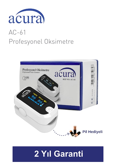 Acura Ac-61 Üts Kayıtlı Oled Ekranlı Profesyonel Pulse Oksimetre