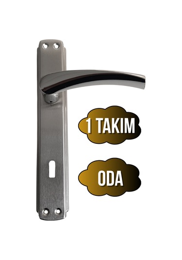 Serçe Bravo Krom Kapı Kolu Oda Aynalı İç Kapı Kolu Oda 1 Takım