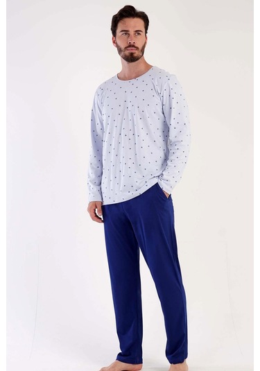 K305083 Vienetta Erkek Pijama Mavi