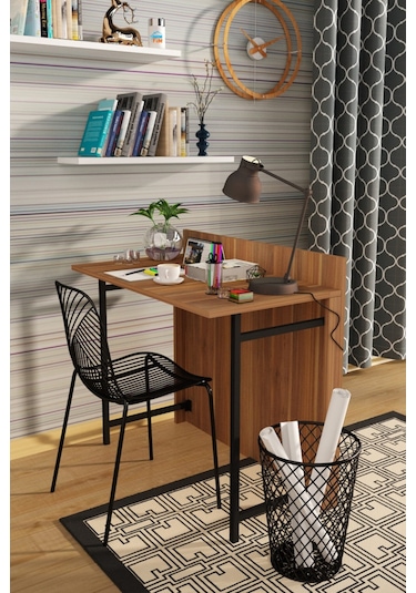 Frezya Katlanır Portatif Çalışma Masası Koyu Ceviz