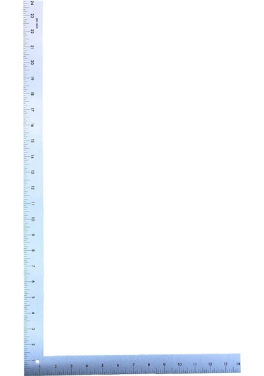 24 'x 14' Lsquare Metal Terziler Hükümdarlar Fg50324