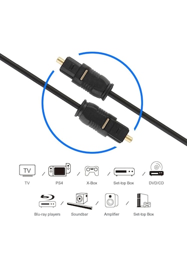 Daytona Zr146 Fiber Optik Ses Kablosu - 3m