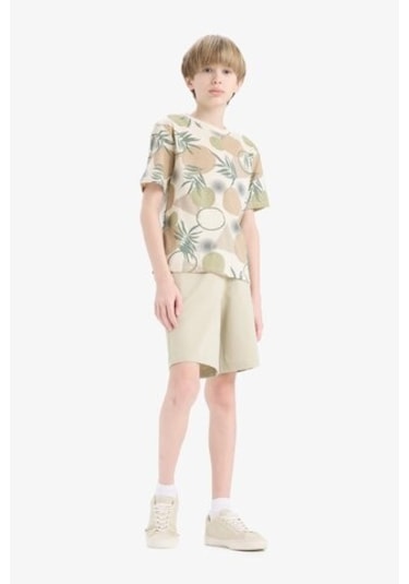 DeFacto Erkek Çocuk Beli Lastikli Basic Düz Şort B5867A825SMKH479