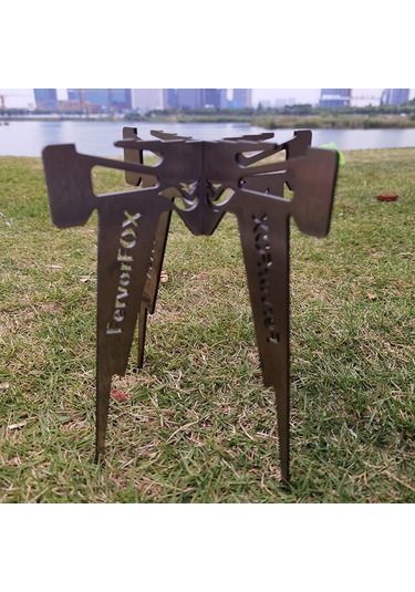 Tenfowee Kamp Feneri Altlığı - Paslanmaz Çelik - 17.3x20cm - 350g - Çadır Tencere Desteği