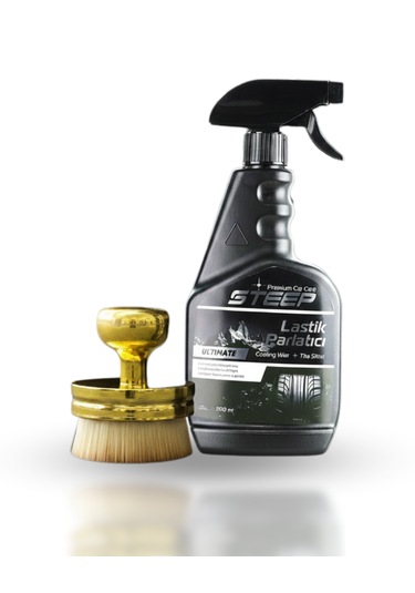 Steep Ultimate Lastik Ve Tampon Parlatıcı 500 Ml Gold Uygulama Fırçası