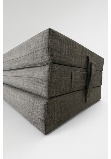 Gri Katlanır Sünger Misafir Yer Yatağı Ve Balkon Minderi 7cm Gri