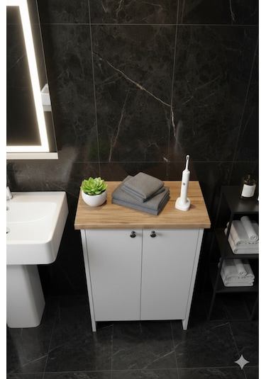 Yiğit Dolap Banyo,havlu Dolabı Beyaz