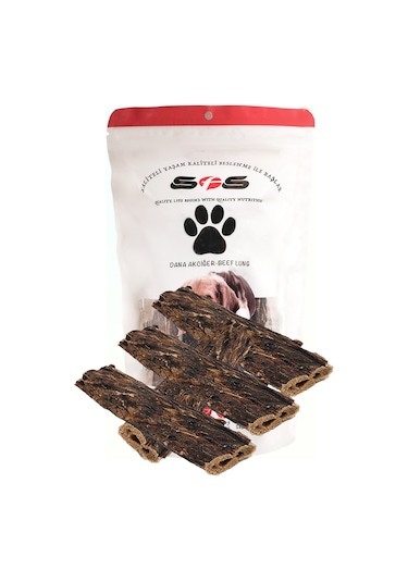 SFS Doğal Kurutulmuş Dana Akciğer Köpek Ödülü 100 G