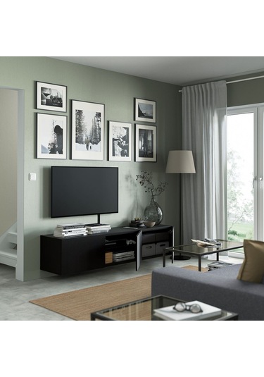 Tv Sehpası, Venge, 180x42x38 Cm, Lappvıken Meşe