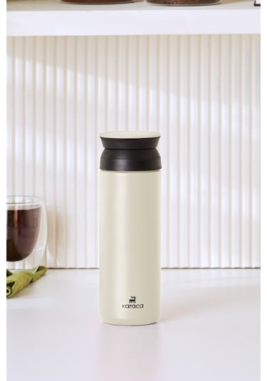 Karaca Rainbow Paslanmaz Çelik Termos 500 ML Krem