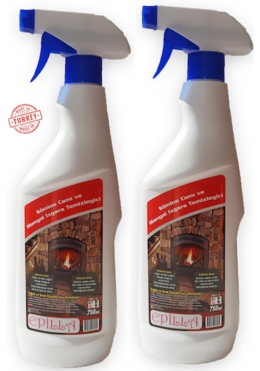 Şömine Camı Temizleyici Sprey 750 Ml-2 Adet