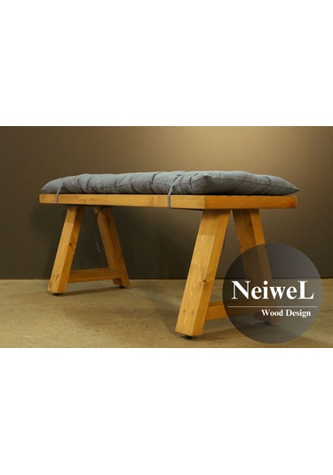 Neiwel Garden Nua Doğal Ahşap Bank Ahşap