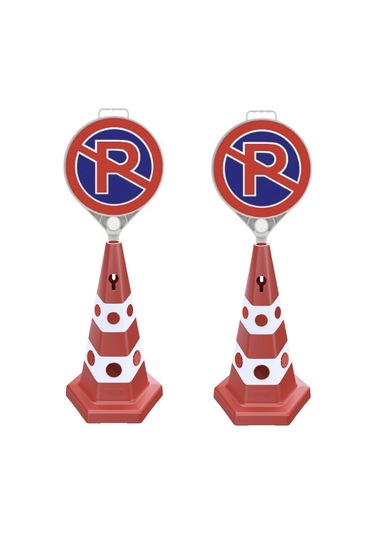 2 Adet Kırmızı Renk Ağırlıklı Kedi Gözlü Park Yapılmaz Dubası 6 Kg Park Yapılmaz Levhası