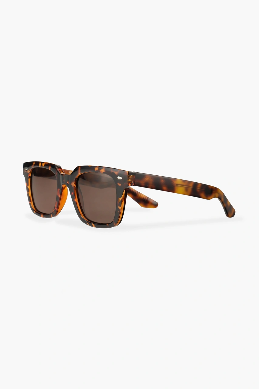 Royal Eyewear Re31105 Leopar Polarıze Güneş Gözlüğü Siyah - Mavi
