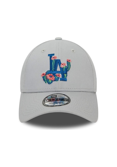 New Era Şapka - Flower Icon 9forty Los Angeles Dodgers - Gri