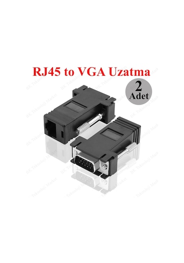 Rj45 Cat5 Cat/6 Vga Extender Ethernet Kablo Vga Uzatma Adaptörü