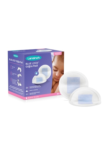 Lansinoh Blue Lock Göğüs Pedi 36'lı