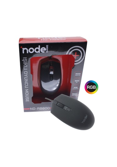Node Game ND-RB800 Kablolu Rgb Işıklı Optik Mouse