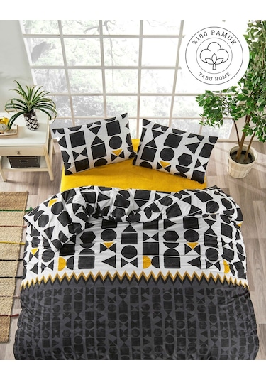 Tabu Home %100 Pamuklu Etnik Tek Kişilik Nevresim Seti