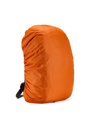 Sones 45l Ayarlanabilir Su Geçirmez Toz Geçirmez Sırt Çantası Yağmur Kılıfı Taşınabilir Ultra Hafif Koruyucu Kılıf Turuncu