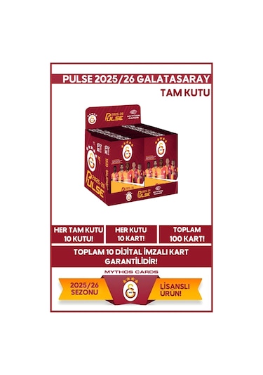 Galatasaray - Pulse Futbolcu Kartları 2025/26 - Tam Kutu