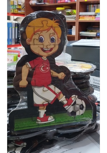 Ahşap Puzzle Futbolcu Hikayeli Arkası Hikayeli Kod 13