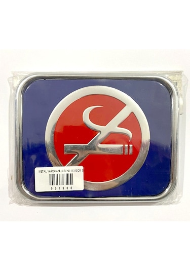 Metal Yapışkanlı Levha 11x15cm Sigara İçilmez
