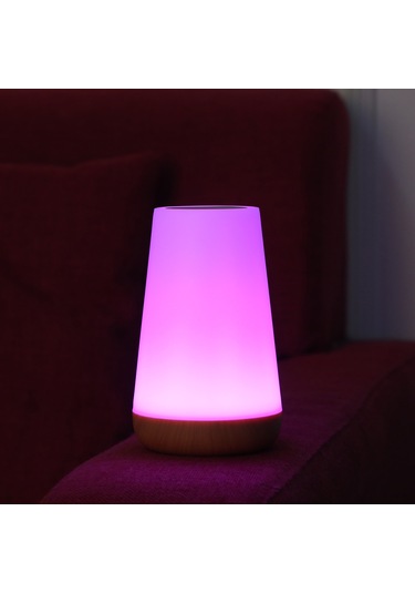 Maiyame Renk Değiştirebilen Dokunmatik Usb Şarjlı Ahşap Desenli Led Gece Lambası - Göz Koruyucu 360 Aydınlatma Diğer