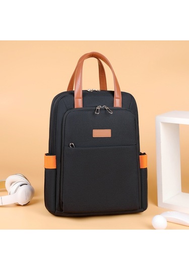 Su Geçirmez Kadın Sırt Çantası, Çok İşlevli, İşe Gidip Gelme, Siyah
