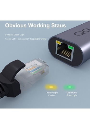 Tongxida Qgeem Ua05-a Usb 3.0 Ethernet Adaptörü, Usb Rj45 Lan Dönüştürücü, 547447426