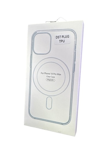 İphone Uyumlu 14 Pro Max İçin Kılıf Kamera Korumalı Magsafe Wireless Şarj Özellikli Şeffaf Kılıf