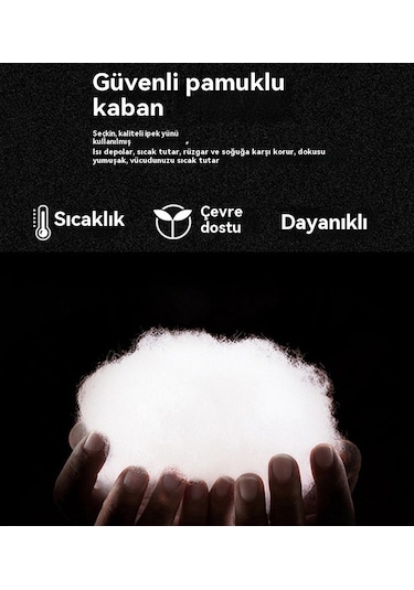 Erkekler İçin Kışlık Sıcak Pamuklu Dolgulu Ceket Yeşil