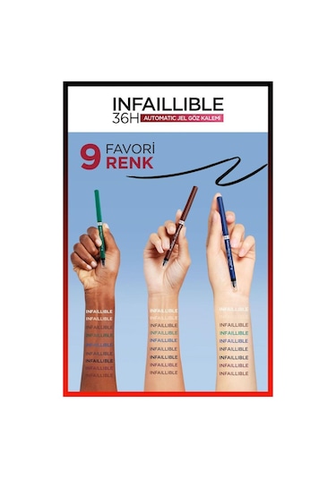 L'Oréal Paris Automatic Jel Infaillible Göz Kalemi 12 Bronzed Espresso