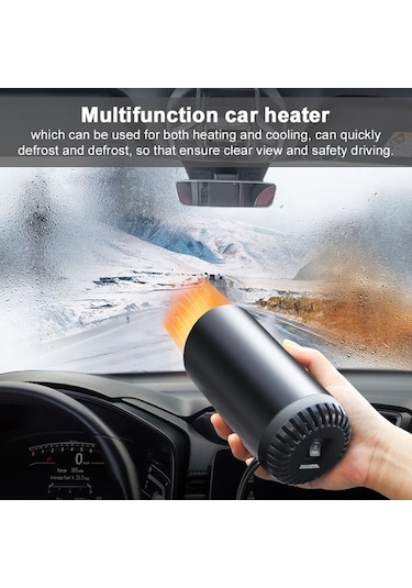 Flybuy Araba Isıtıcı 150w, Taşınabilir Ön Cam Hızlı Isıtma, Kış Sürüşü İçin Mükemmel