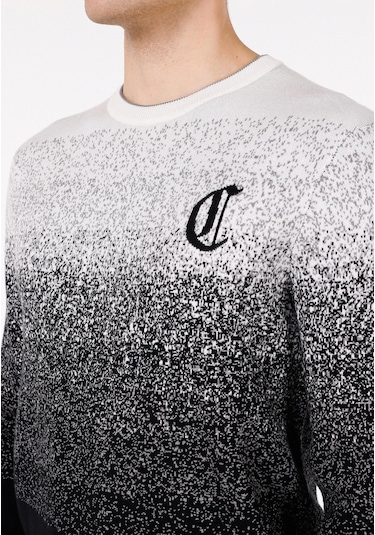 Colins Regular Fit Yuvarlak Yaka Erkek Siyah Kazak Cl1071056 Q1.v1 Blk Siyah